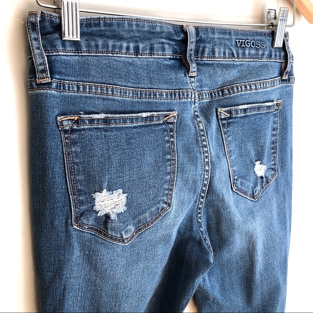 Vigoss Jagger Skinny Distressed Ripped Jeans - Picture 3 of 12